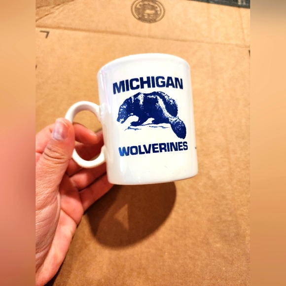 University Of Michigan Staffordshire England Kiln Craft  10 Oz Coffee Mug - Picture 2 of 2